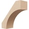 Ekena Millwork 3-inch W x 8-inch D x 8-inch H Westlake Rough Cedar Woodgrain TimberThane Knee Brace, Primed BRCUR03X08X08WTLRCPR - alternate 1